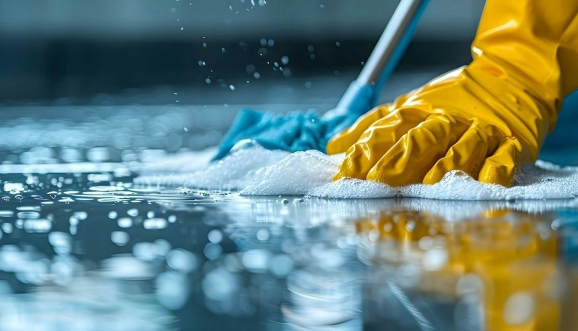 a-person-in-yellow-gloves-and-blue-gloves-cleaning-a-floor.jpg A person in yellow gloves and blue gloves cleaning a floor